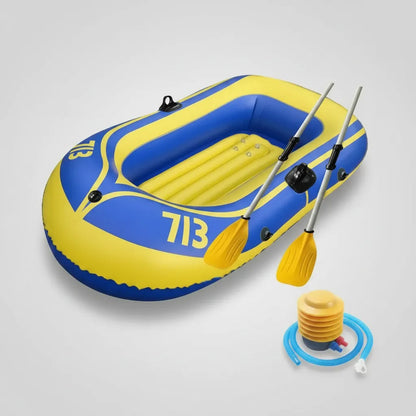 Bote Inflable Para 2 Personas + 2 Remos E Inflador