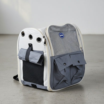 Mochila Transportadora Para Mascota Con Bolsillos 35 X 36 cm