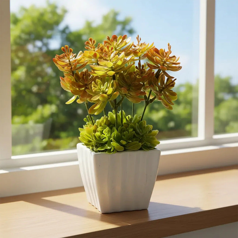 Planta Artificial Sedum En Maceta