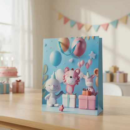 Bolsa De Regalo Chica Diseño Infantil 3D