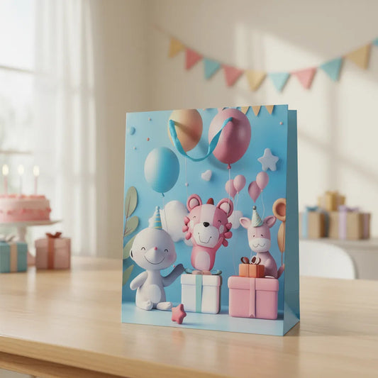 Bolsa De Regalo Chica Diseño Infantil 3D