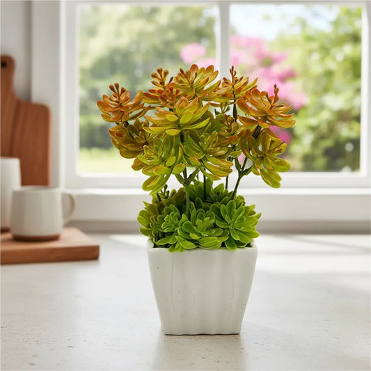 Planta Artificial Sedum En Maceta