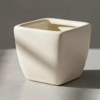 Maceta De Cerámica Cuadrada Mini 5 X 4 cm