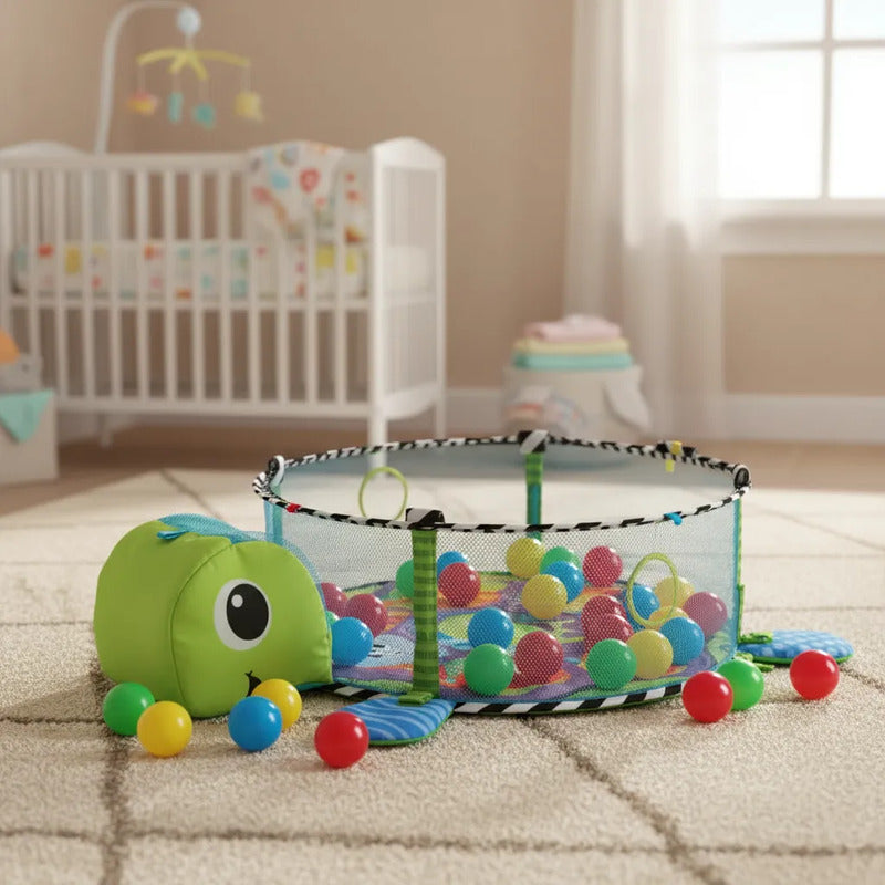 Gimnasio Tortuga Para Bebe + 30 Pelotas