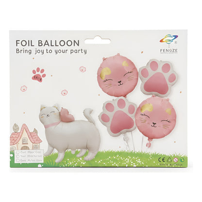 Set De Globos Gatita X5