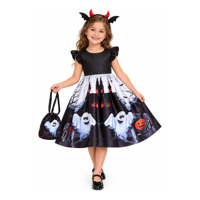 Disfraz Halloween con Bolsa y Vincha