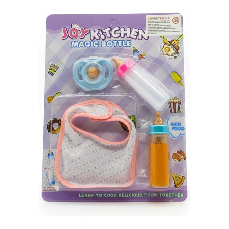 Set De Biberón Con Babero