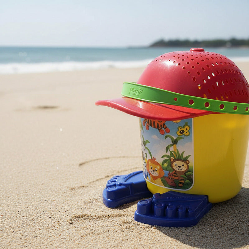 Balde Para Playa Con Accesorios 23 X 22 cm