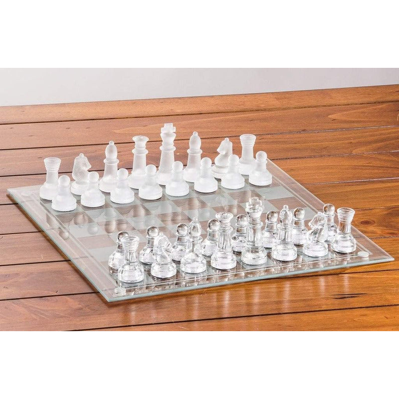Ajedrez De Vidrio Premium 30 X 30