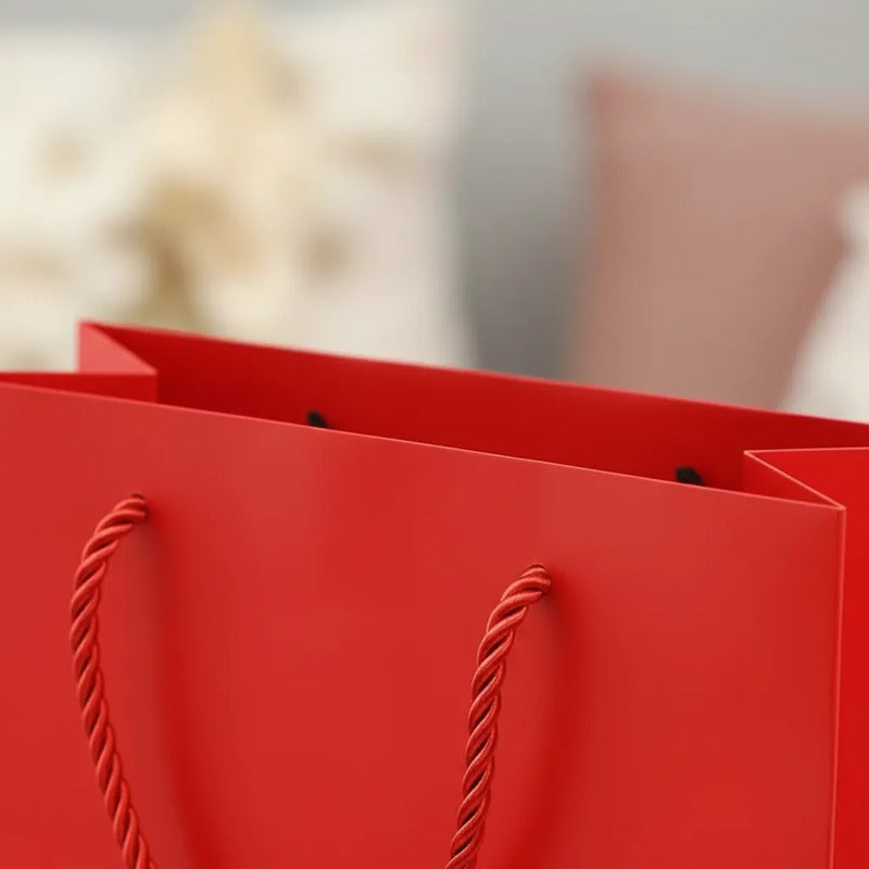 Bolsa De Regalo Lisa Rojo