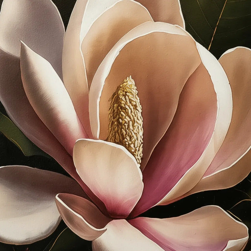 Cuadro De Flores Magnolia Lila
