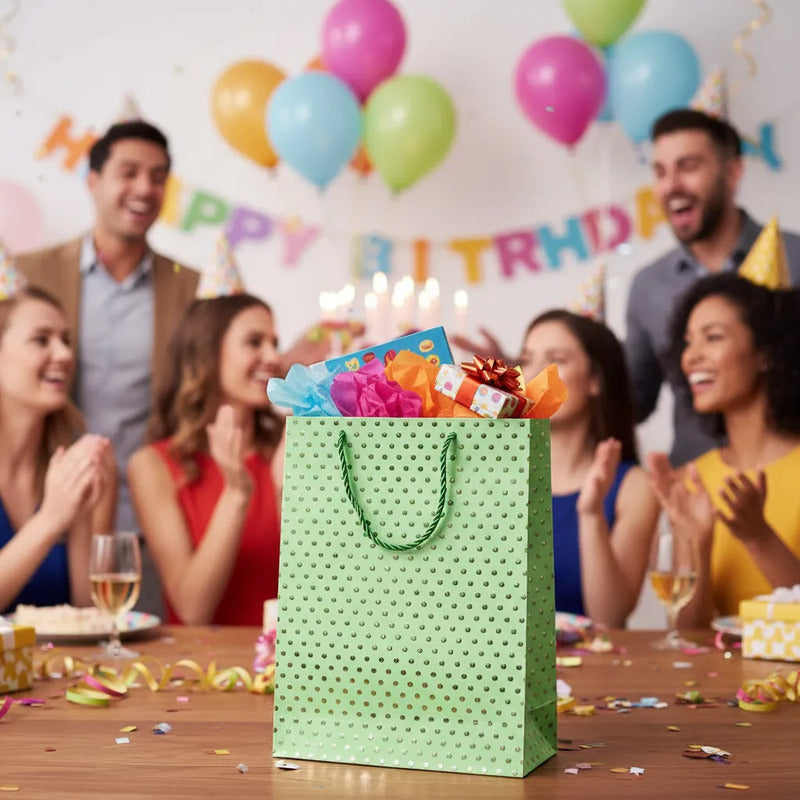 Bolsa De Regalo Puntos Brillantes