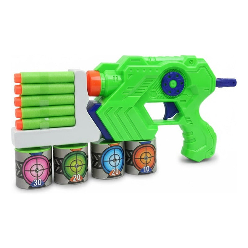 Pistola Lanza Dardos Mega Power Verde