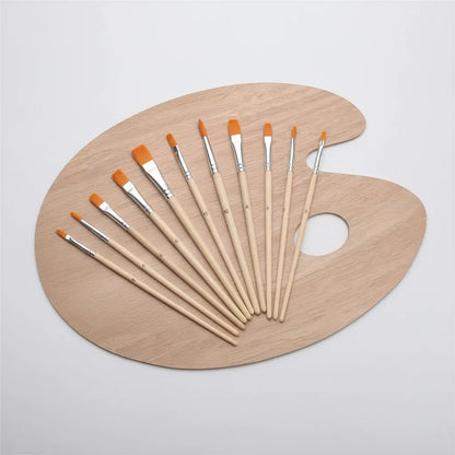 Set De Paleta Y  Pinceles