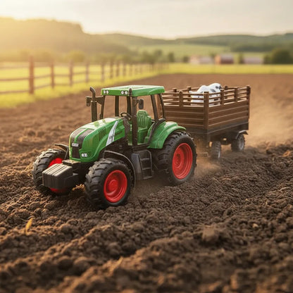 Tractor Con Carga Con Vacas