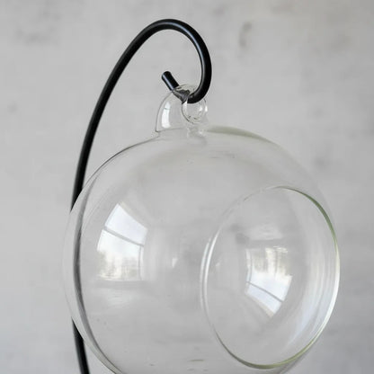 Esfera De Vidrio Colgante Con Soporte