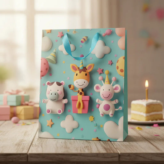 Bolsa De Regalo Mediana Diseño Infantil 3D