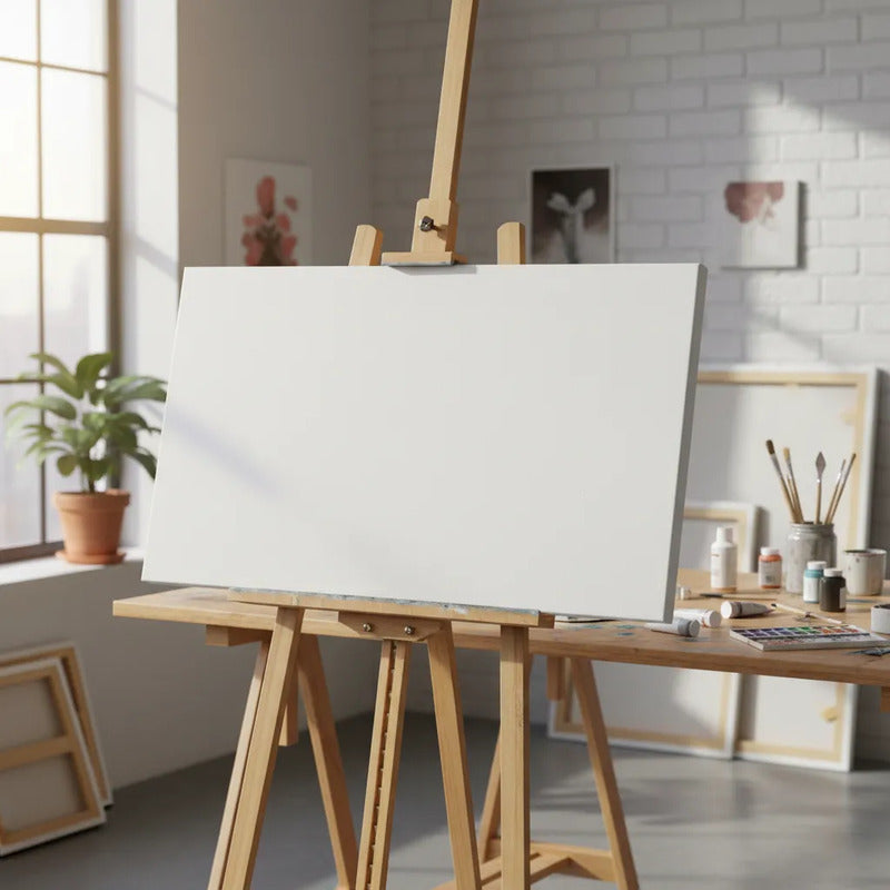 Lienzo Cuadro Blanco Con Bastidores