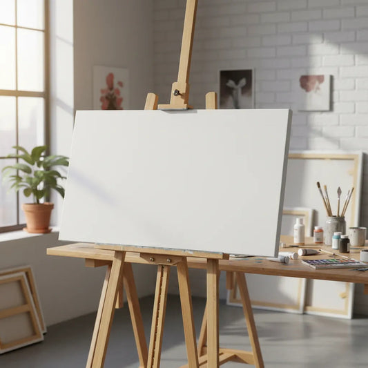 Lienzo Cuadro Blanco Con Bastidores