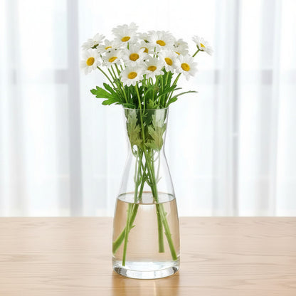 Florero De Vidrio Diseño Cuello 16,5cm