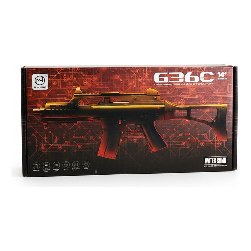 Metralleta 636c Lanza Biogel Con Luz