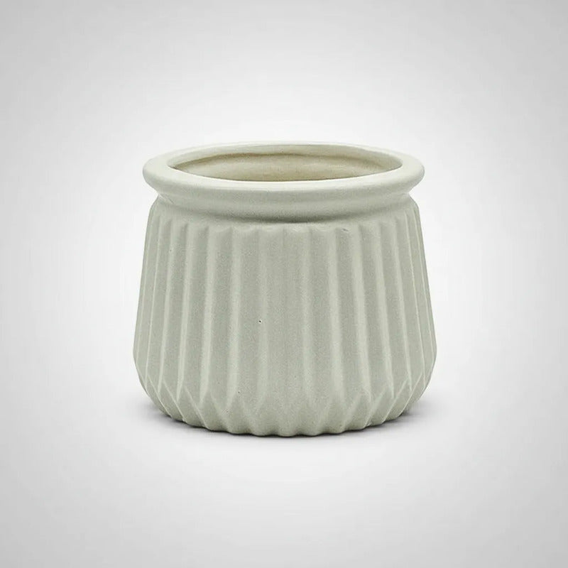 Maceta Cerámica Con Cuello 8,5 cm