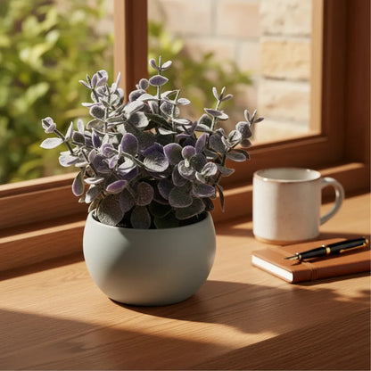 Planta Artificial Eucalipto Con Maceta