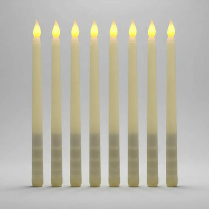 Vela Led Fina Blanco Cálido 27,5cm - X12