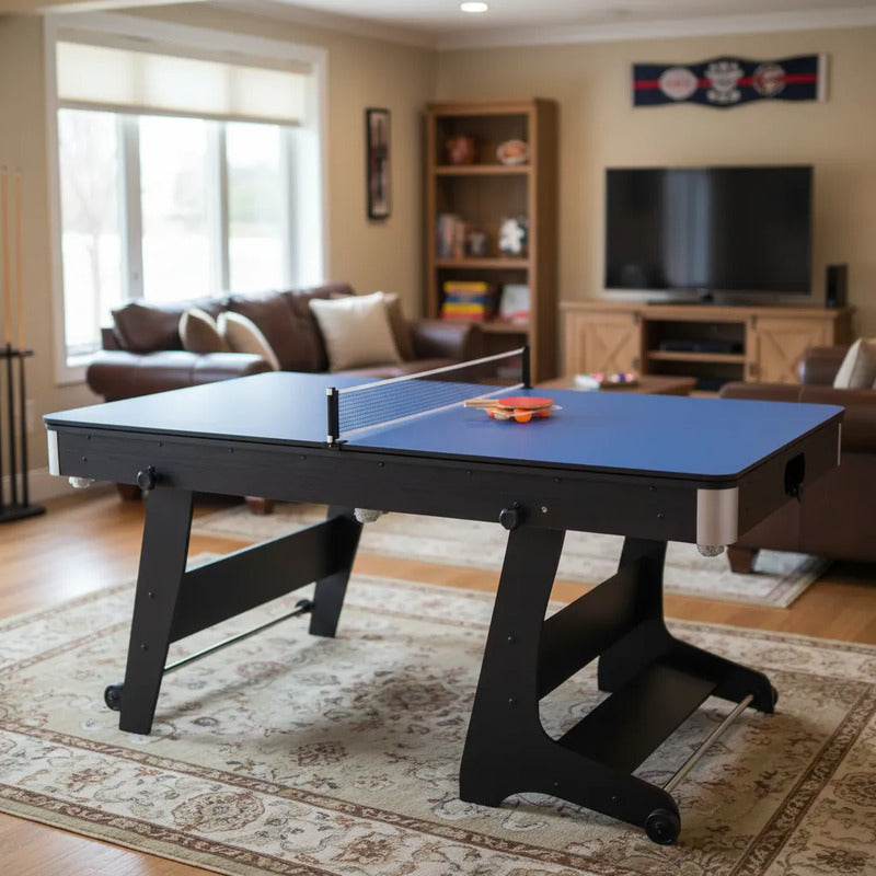 Mesa De Pool Plegable 3 En 1 - Mesa + Ping Pong + Pool