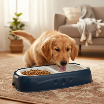 Plato Doble Para Mascotas 33 X 6,5 cm