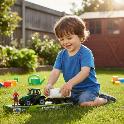 Tractor De Granja Con Muñeco