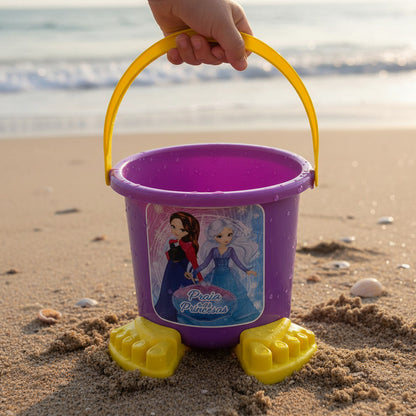 Balde De Playa Para Niña Con Accesorios 23 X 22 cm