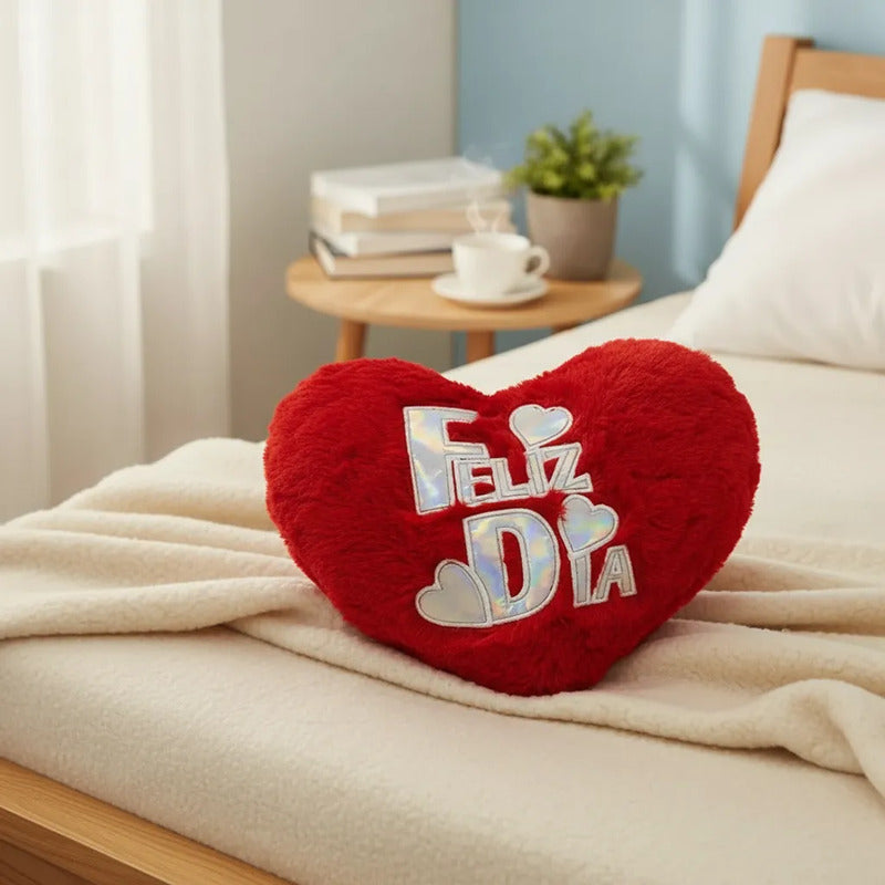 Peluche Corazón Feliz Dia