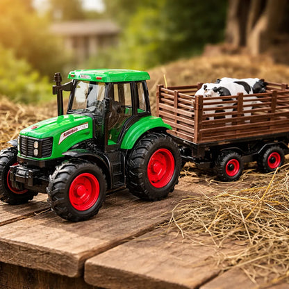 Tractor Con Carga Con Vacas