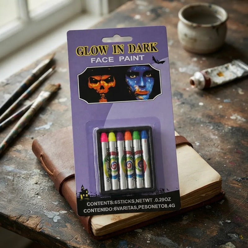 Set De Pinturas Crayones Fluo