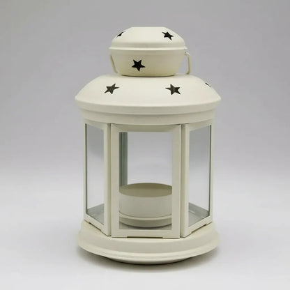 Farol De Metal Porta Vela Estrellitas