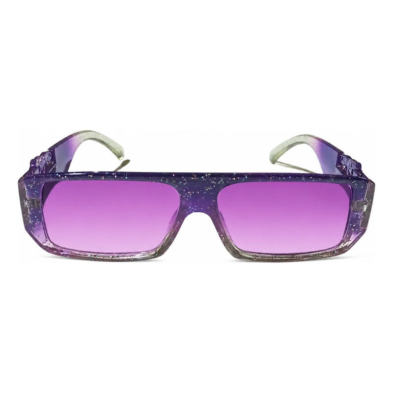 Lentes Rectangulares Con Glitter