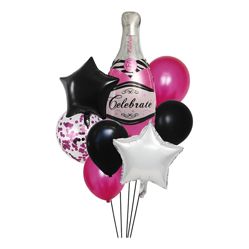 Set De Globos Botella X8