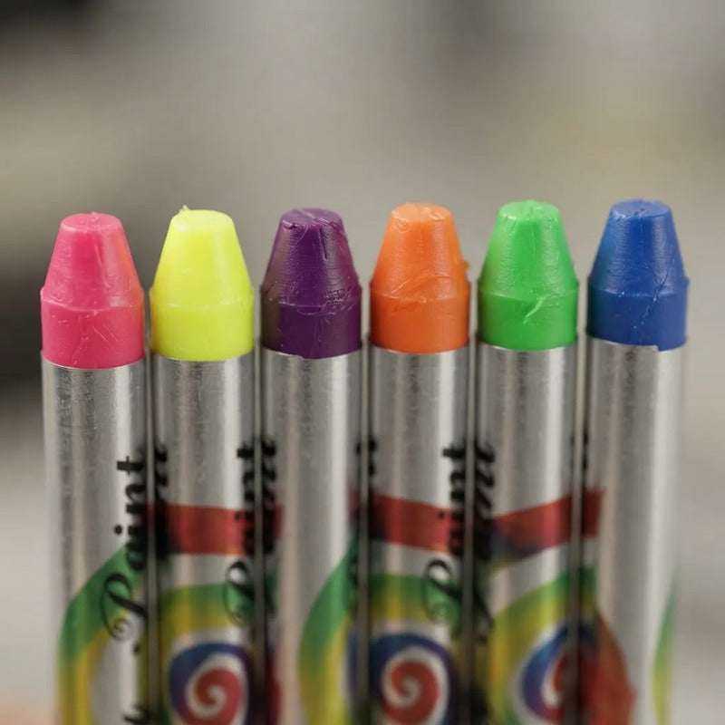Set De Pinturas Crayones Fluo