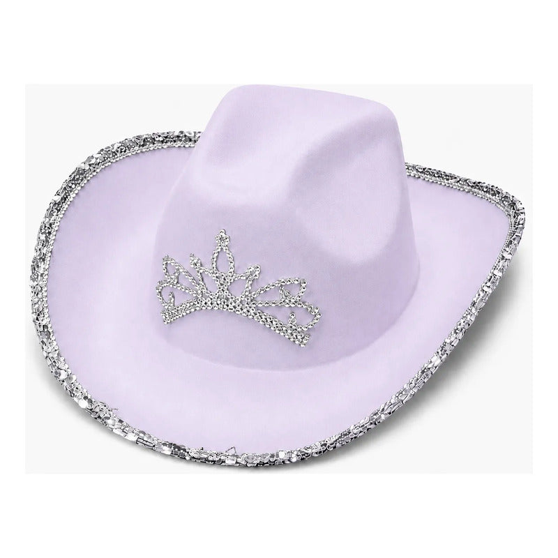 Sombrero Cowboy Con Corona y Strass