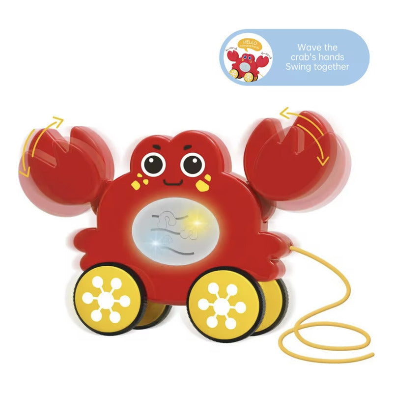 Juguete De Arrastre Cangrejo Bebe Con Sonido