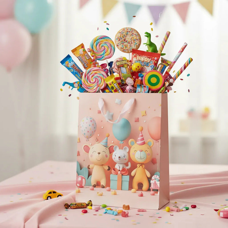 Bolsa De Regalo Mediana Diseño Infantil 3D