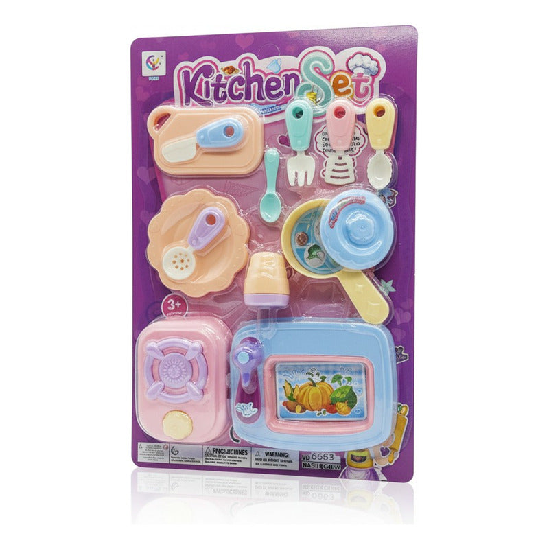 Set De Cocina Color Pastel