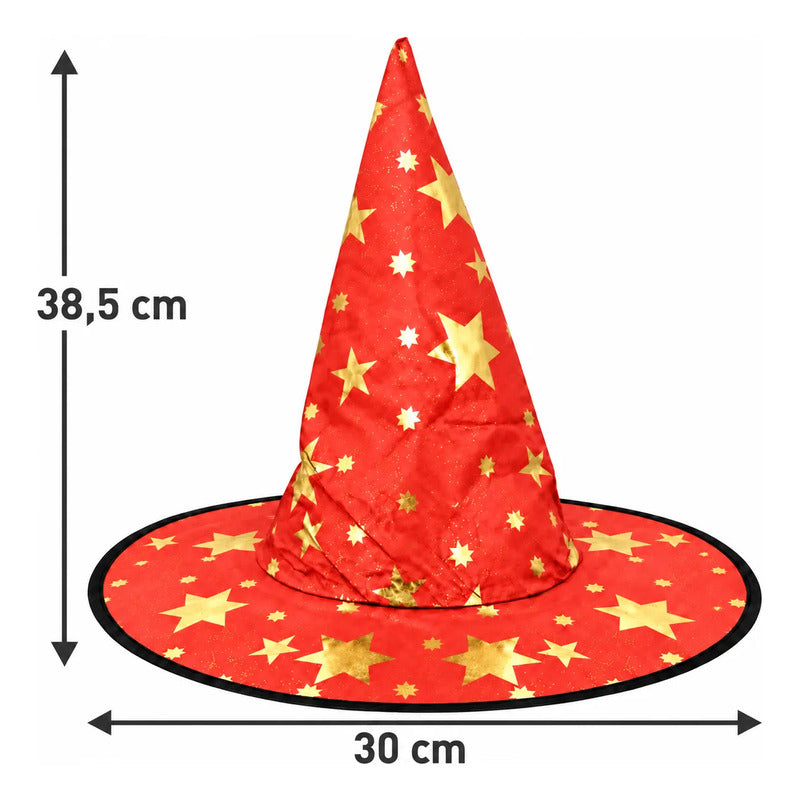 Sombrero De Bruja Estrellas