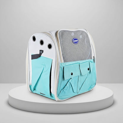 Mochila Transportadora Para Mascota Con Bolsillos 35 X 35 cm