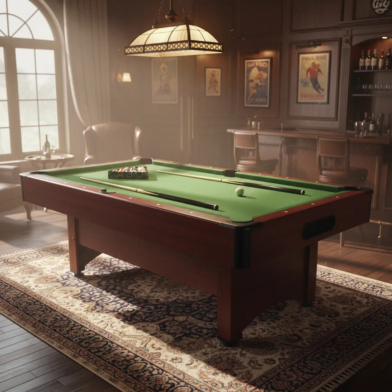 Mesa Profesional De Pool Con Paño Verde