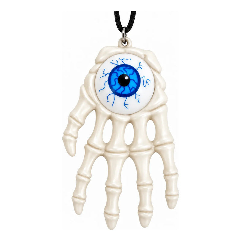Collar Led Mano Calavera Con Ojo