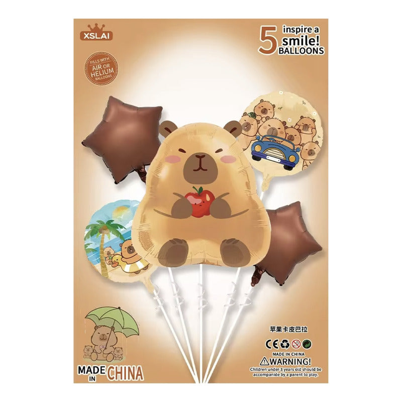 Set De Globos Capibara X5