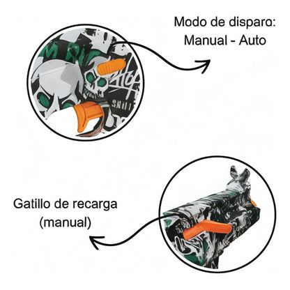 Metralleta Lanza Biogel M416