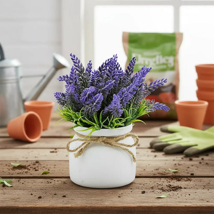 Planta Artificial Lavanda En Maceta